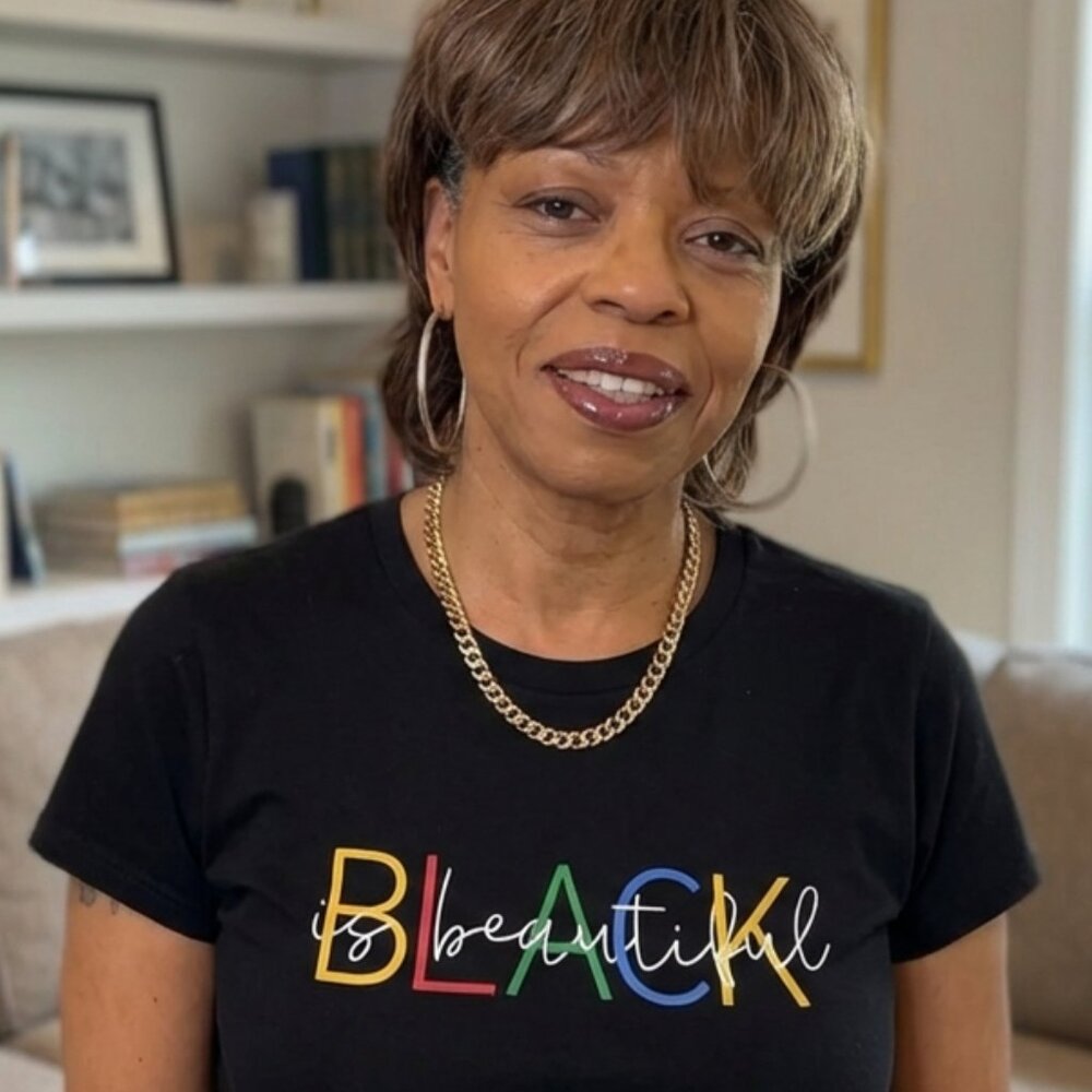 Black Is Beautiful Graphic Tee – Black/White